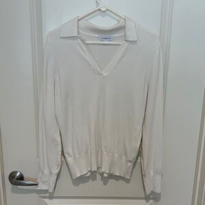 Liz Claiborne Cream V-Neck Sweater